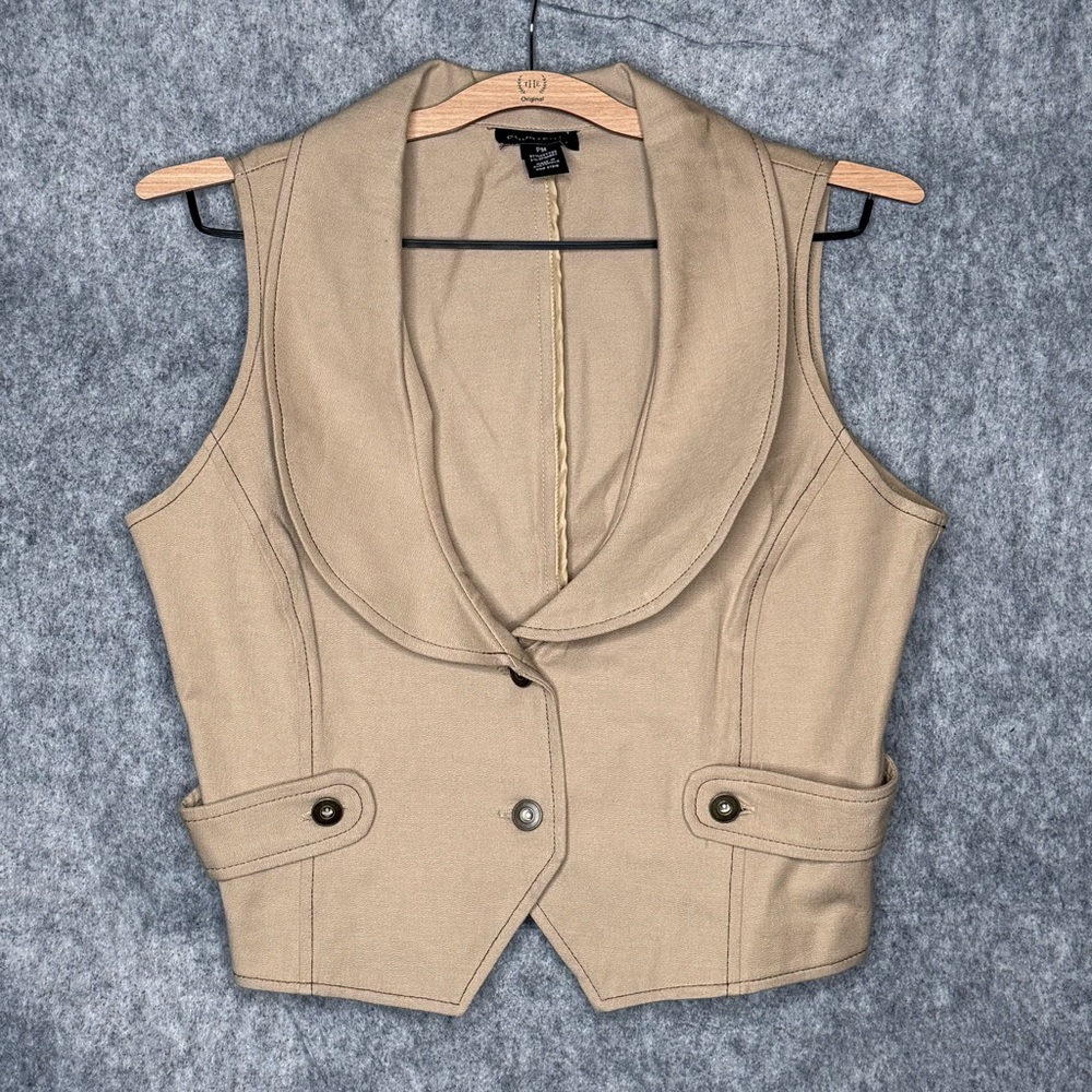Courtenay‎ Beige/Tan Short Vest- Sz PM